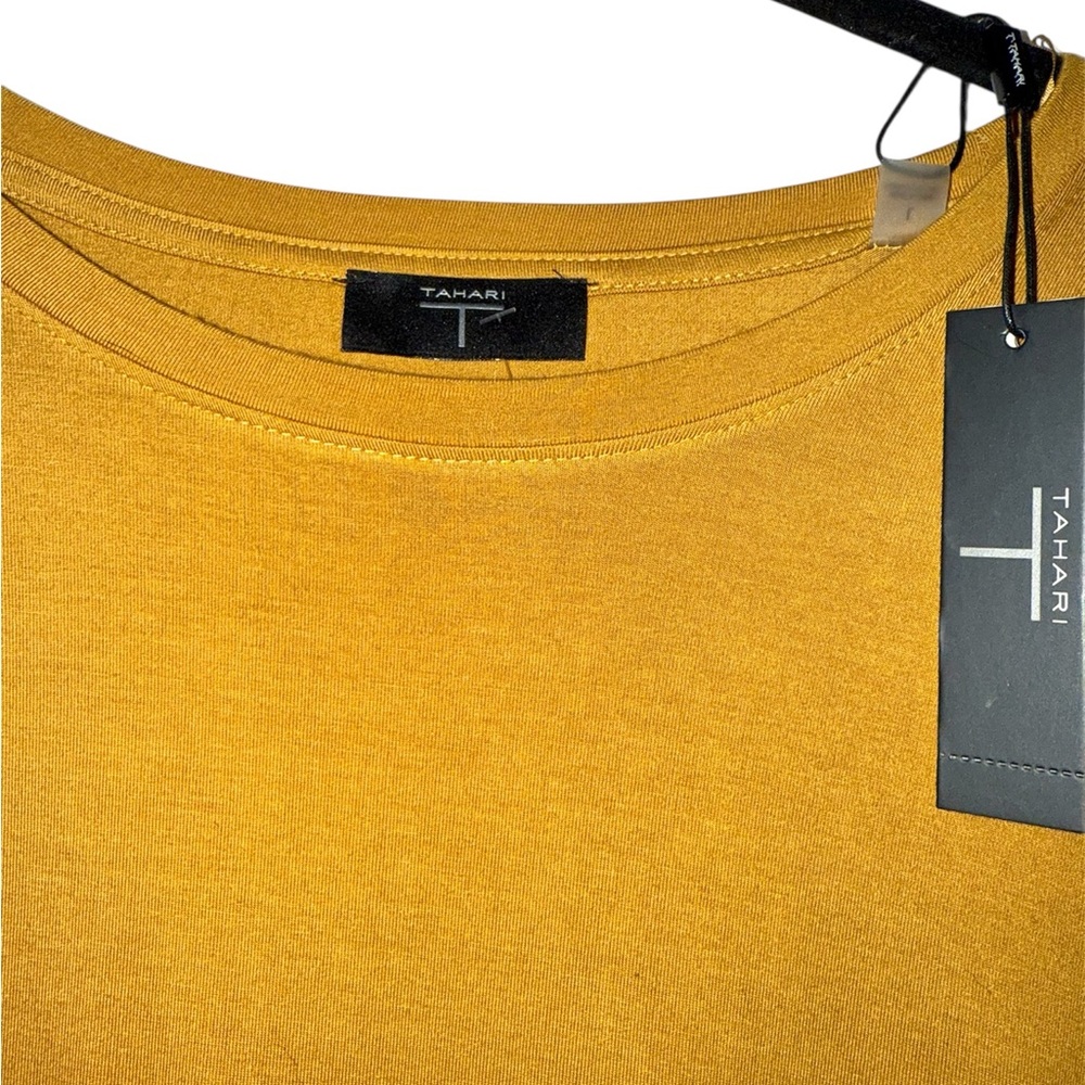 Tahari Women's Long Sleeve billowy sleeve top in honey 🍯 - Picture 3 of 6